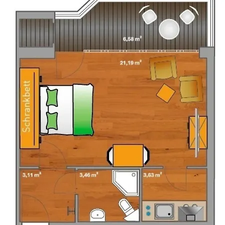 Apartamento Ancora Marina Haus 2 Nr 06, Typ 2